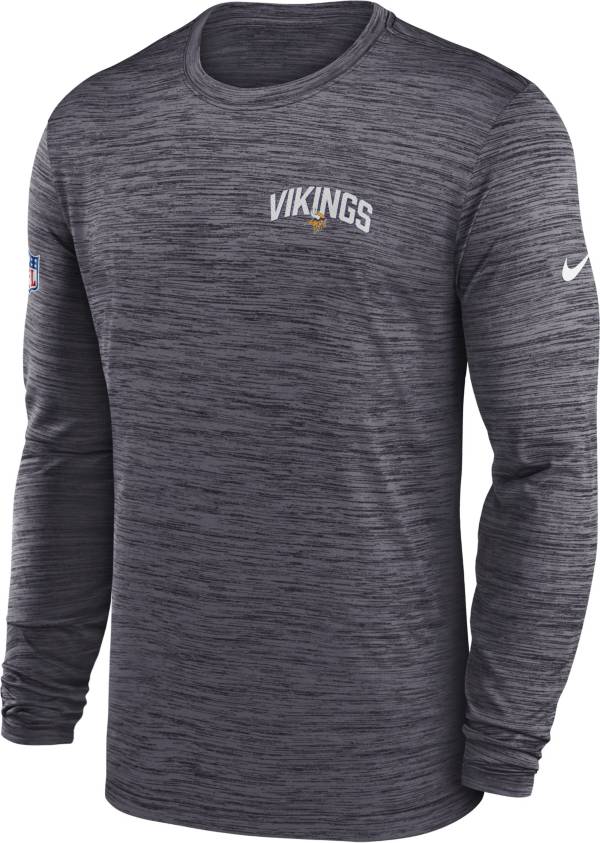 Nike Men's Minnesota Vikings Sideline Legend Velocity Black Long Sleeve T-Shirt product image