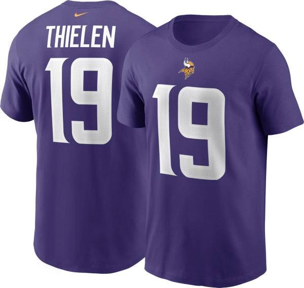 Nike Men's Minnesota Vikings Adam Thielen #19 Logo T-Shirt