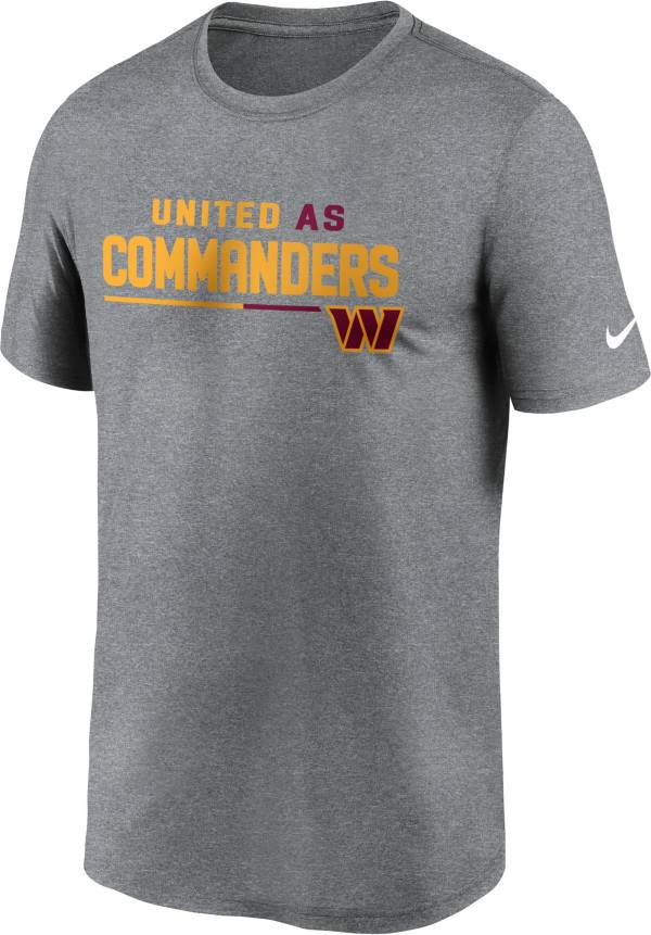Nike Men's Washington Commanders United Grey T-Shirt