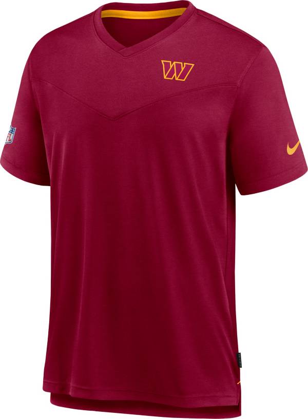 Nike Men's Washington Commanders Sideline Coaches Red T-Shirt