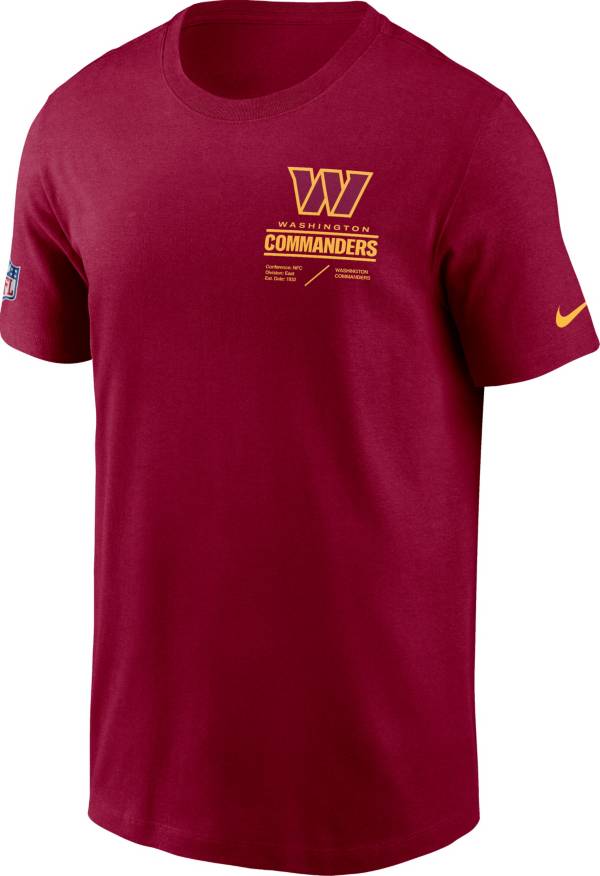 Nike Men's Washington Commanders Sideline Team Issue Red T-Shirt