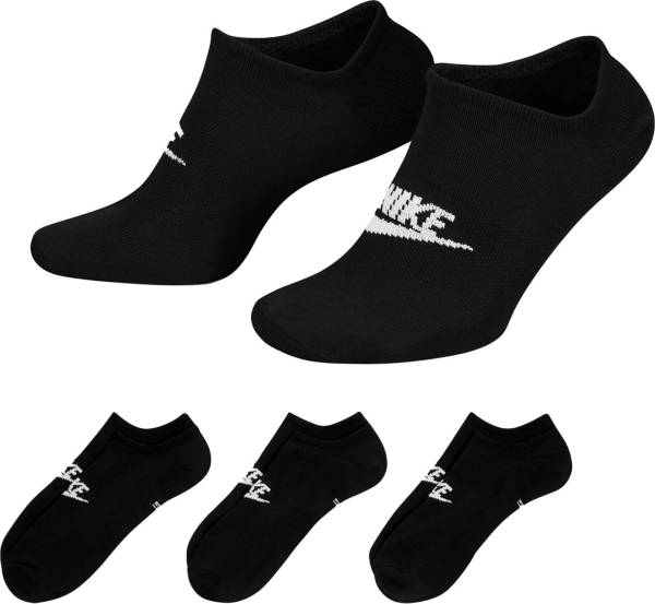 Nike Men's Sportswear Everyday Essential No-Show Socks – 3 Pack