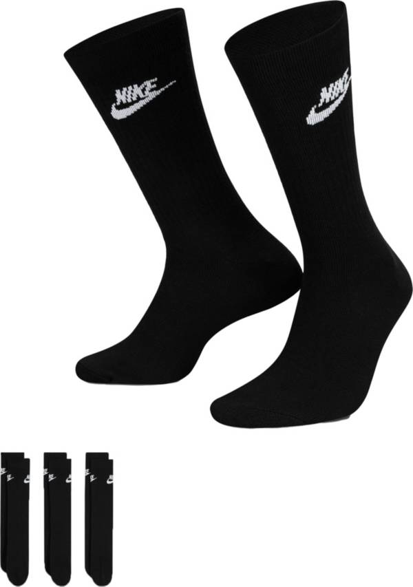 Nike Men's Sportswear Everyday Essential Crew Socks – 3 Pack