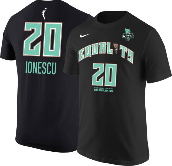 Nike Men's New York Liberty Sabrina Ionescu #20 Black T-Shirt