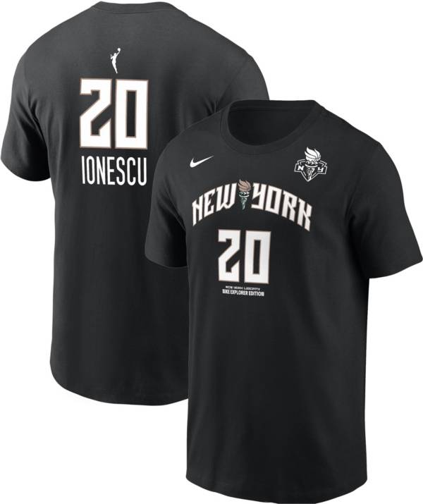 Nike Men's New York Liberty Sabrina Ionescu #20 Black T-Shirt