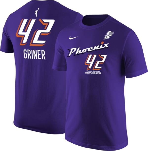 Nike Men's Phoenix Mercury Brittney Griner #42 Purple T-Shirt