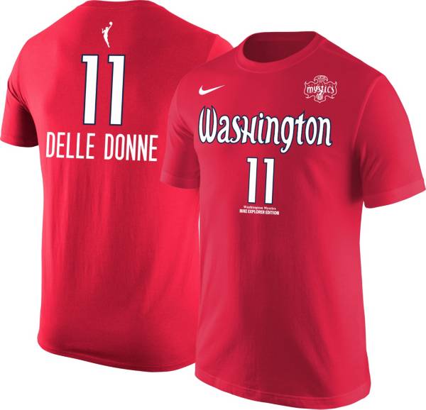 Nike Men's Washington Mystics Elena Delle Donne #11 Red T-Shirt