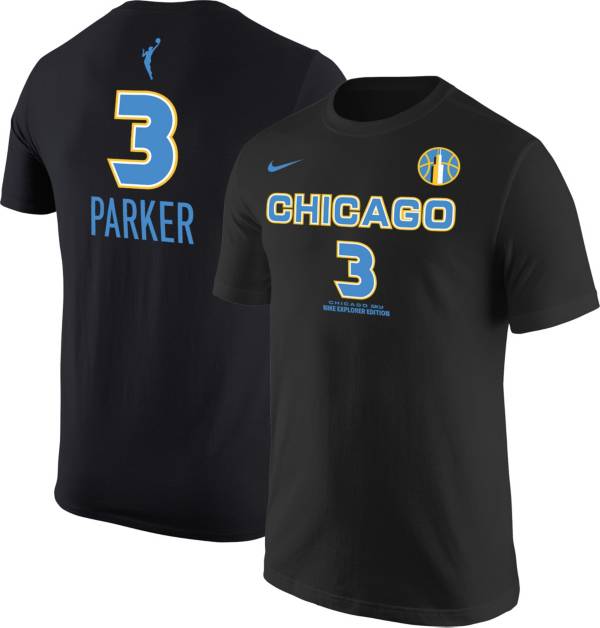 Nike Men's Chicago Sky Candace Parker #3 Black T-Shirt