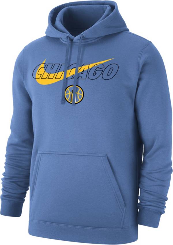 Nike Men's Chicago Sky Blue Varsity Arch Pullover Fleece Hoodie product image