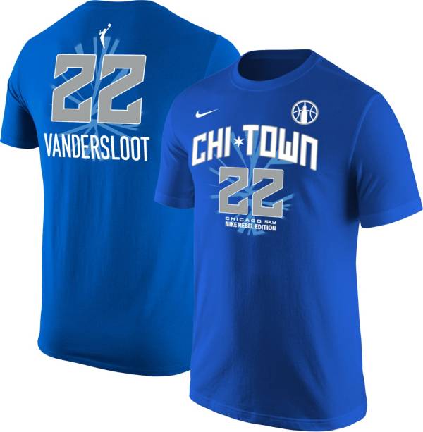 Nike Men's Chicago Sky Courtney Vandersloot #22 Royal T-Shirt