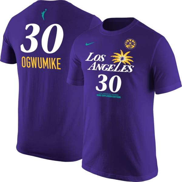 Nike Men's Los Angeles Sparks Nneka Ogwumike #30 Purple T-Shirt