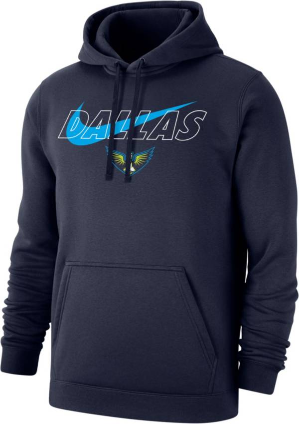 Nike Men's Dallas Wings Navy Varsity Arch Pullover Fleece Hoodie