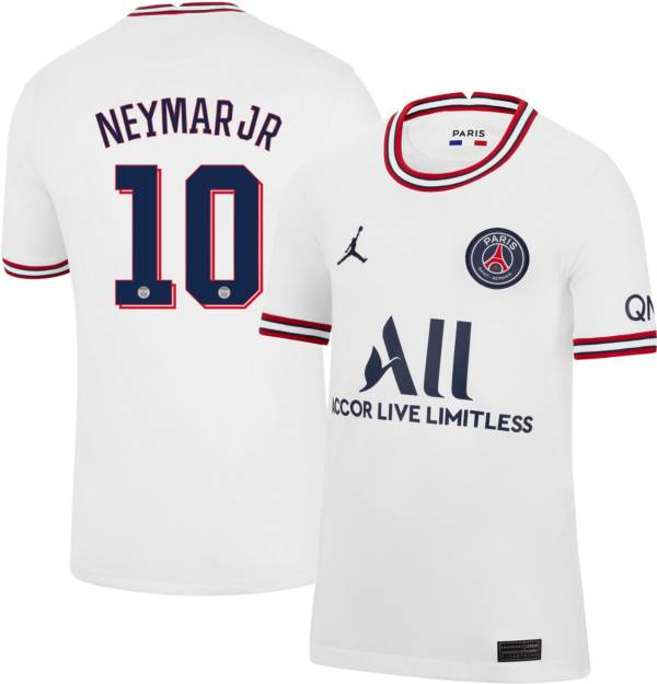 Jordan Paris Saint-Germain '21 Neymar Jr. #10 Breathe Stadium 4th Replica Jersey