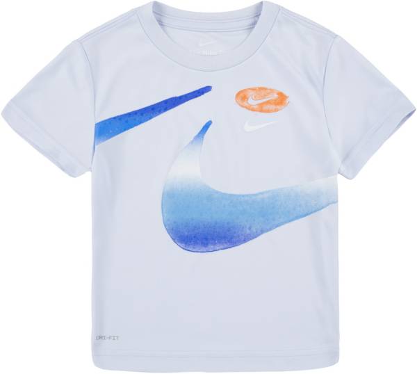 Nike Boys' Toddler Watercolor Split Swoosh T-Shirt