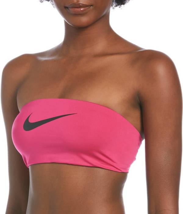 Nike Women's Logo Tape Bandeau Bikini Top