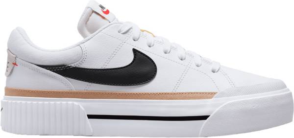 nike women's court legacy lift white black stores