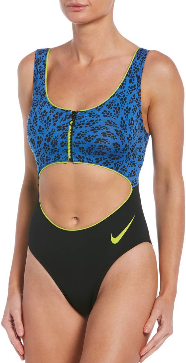 Nike Women's Cutout One Piece Swimsuit