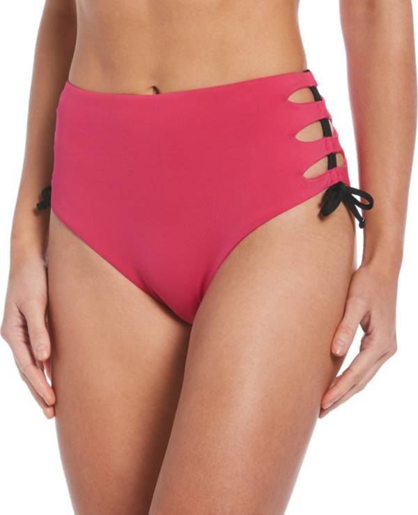 Nike Women's High Waist Cheeky Bikini Bottoms