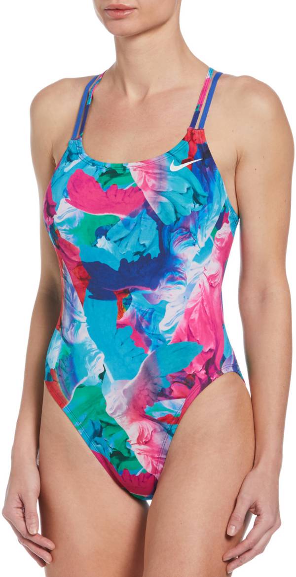 NIKE Women's Hydrastrong Multi-Spiderback One Piece Swimsuit
