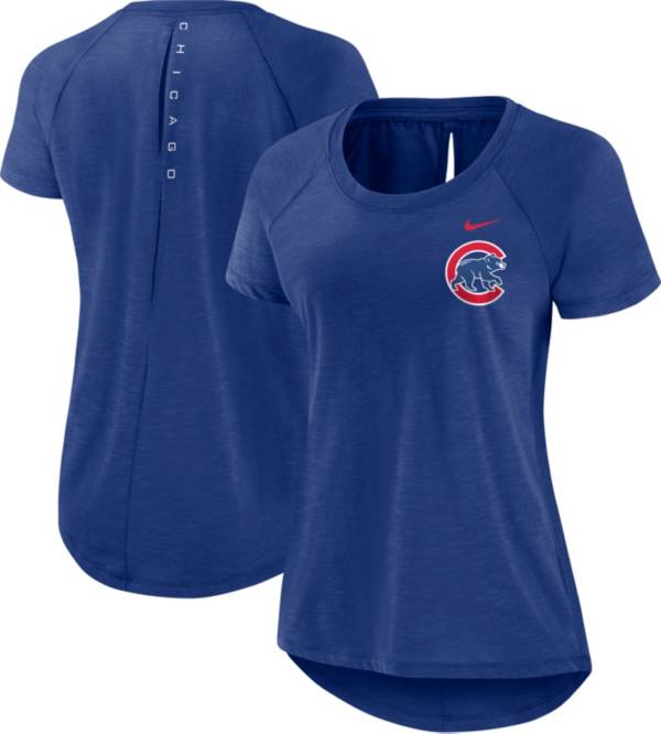 Nike Women's Chicago Cubs Blue Summer Breeze T-Shirt