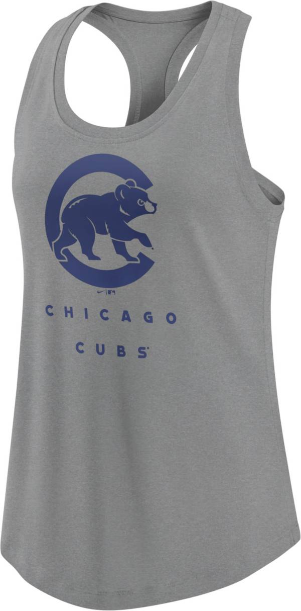 Nike Women's Chicago Cubs Gray Racerback Tank Top product image