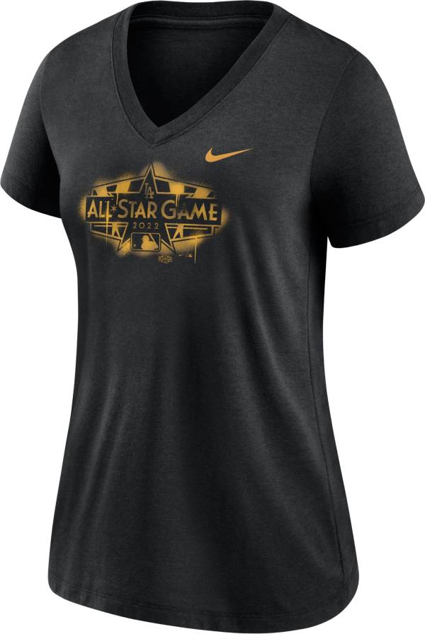 Nike Women's Los Angeles Dodgers 2022 All-Star Game V-Neck Black T-Shirt product image