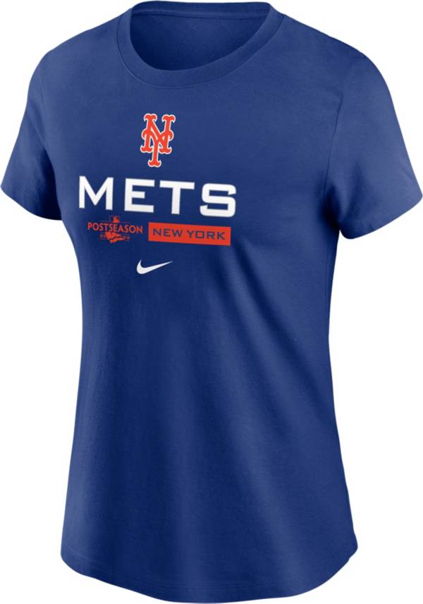 Nike Women's New York Mets 2022 Postseason Participant Authentic Collection Dugout Blue T-Shirt product image
