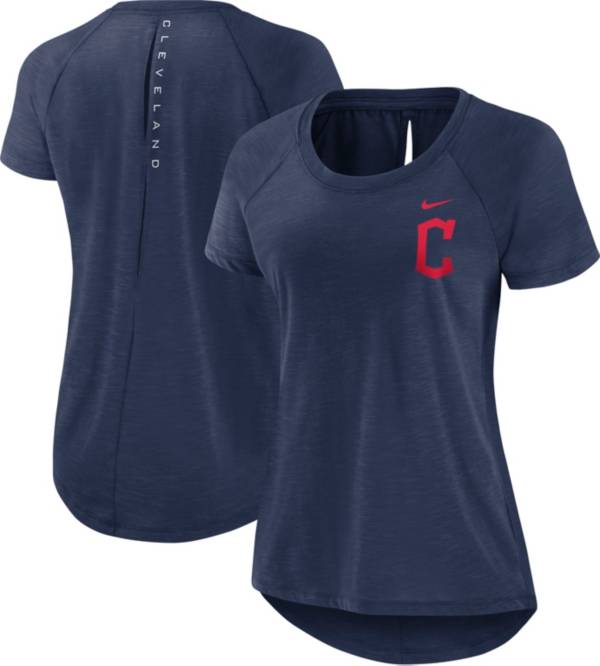 Nike Women's Cleveland Guardians Navy Summer Breeze T-Shirt