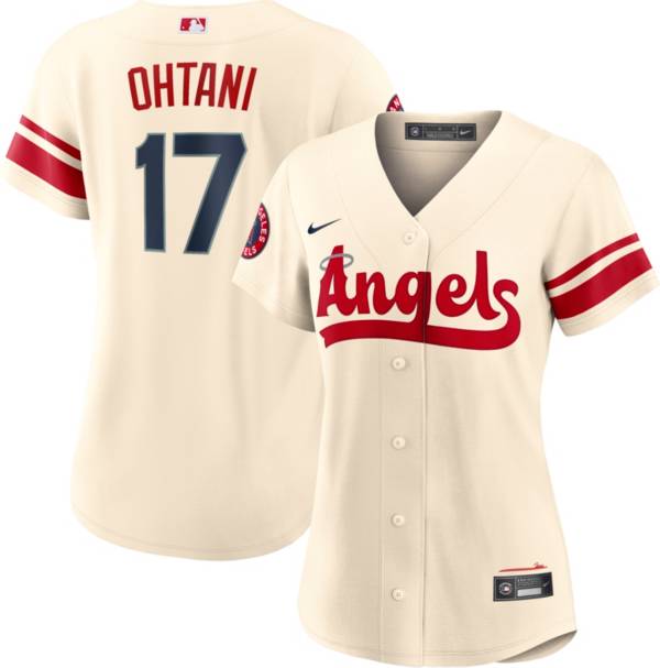 Nike Women's Los Angeles Angels Shohei Ohtani #17 2022 City Connect Home Cool Base Jersey