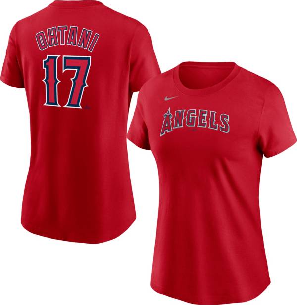 Nike Women's Los Angeles Angels Shohei Ohtani #17 Red T-Shirt