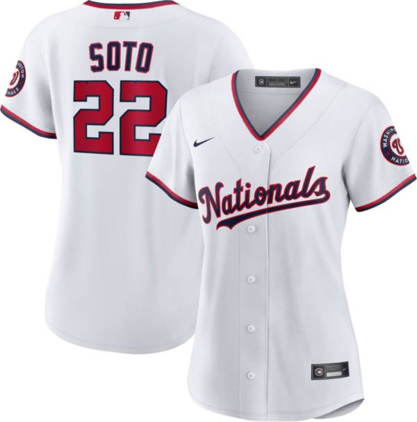 Nike Women's Washington Nationals Juan Soto #22 White Cool Base Jersey product image