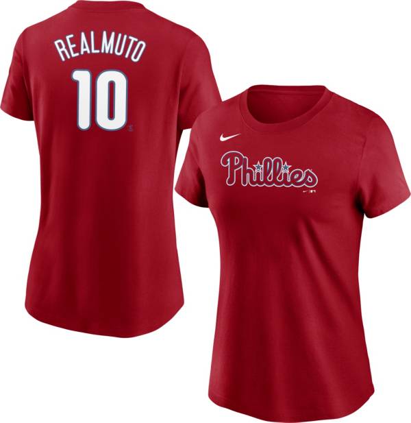 Nike Men's Philadelphia Phillies J. T. Realmuto #10 Red T-Shirt