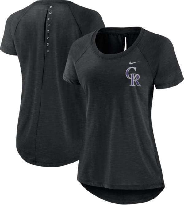 Nike Women's Colorado Rockies Black Summer Breeze T-Shirt
