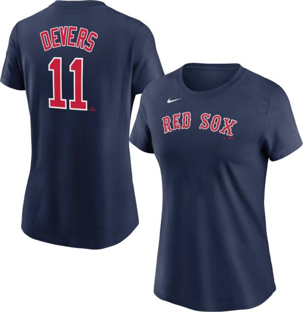 Nike Men's Boston Red Sox Rafael Devers #11 Navy T-Shirt