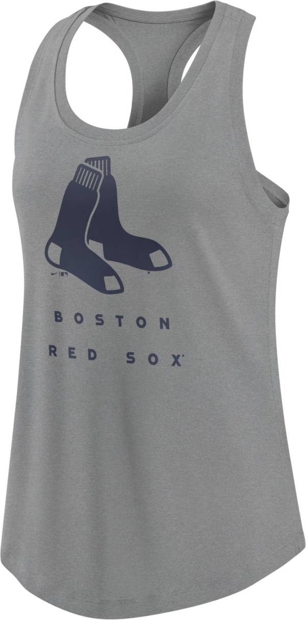 Nike Women's Boston Red Sox Gray Racerback Tank Top