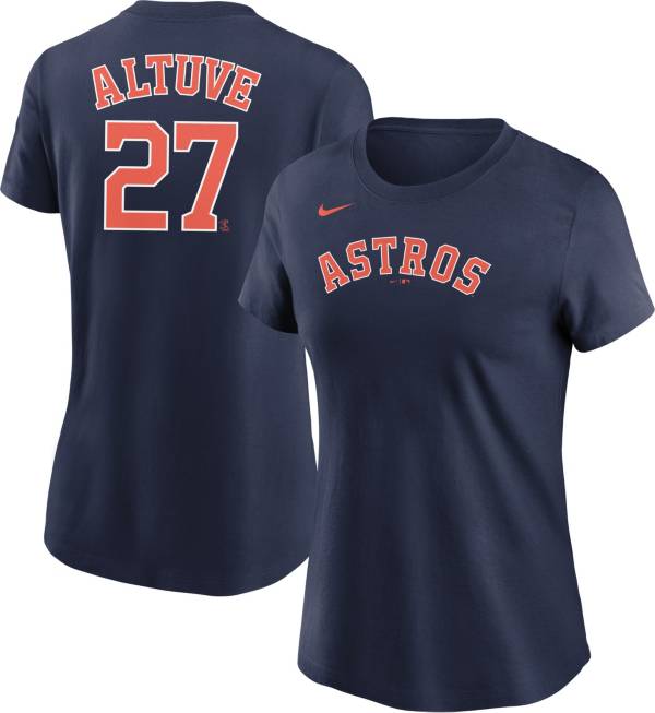 Nike Men's Houston Astros José Altuve #27 Navy Alternate Cool Base Jersey