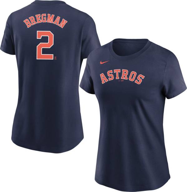 Nike Men's Houston Astros Alex Bregman #2 Navy T-Shirt