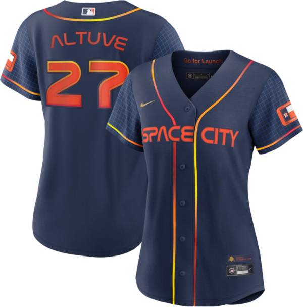 Nike Women's Houston Astros 2022 City Connect José Altuve #27 Cool Base Jersey