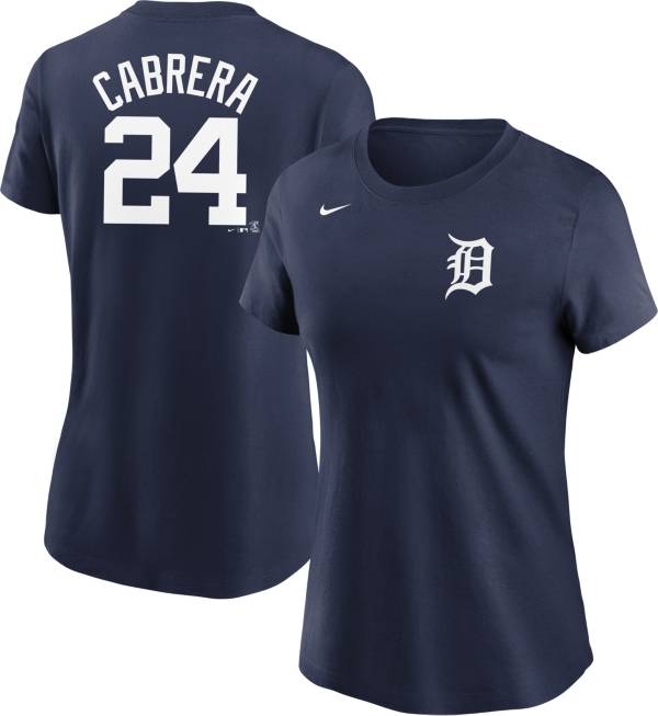 Nike Men's Detroit Tigers Miguel Cabrera #24 Navy T-Shirt