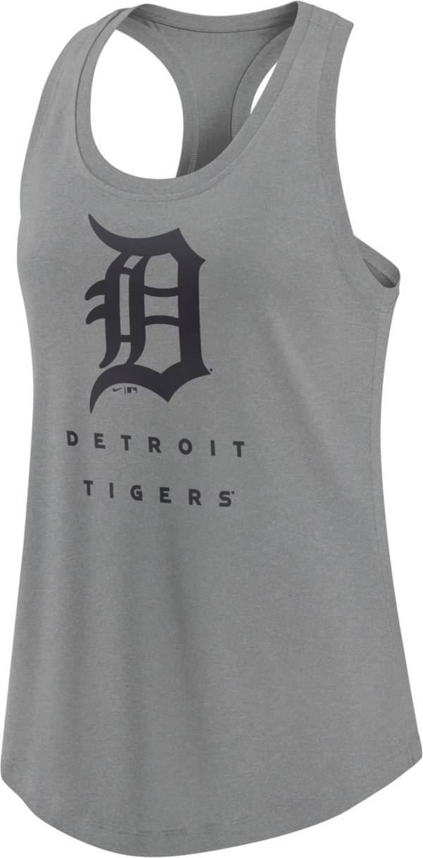 Nike Women's Detroit Tigers Gray Racerback Tank Top