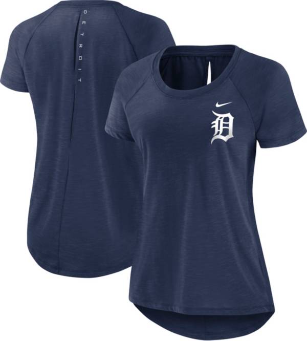 Nike Women's Detroit Tigers Navy Summer Breeze T-Shirt