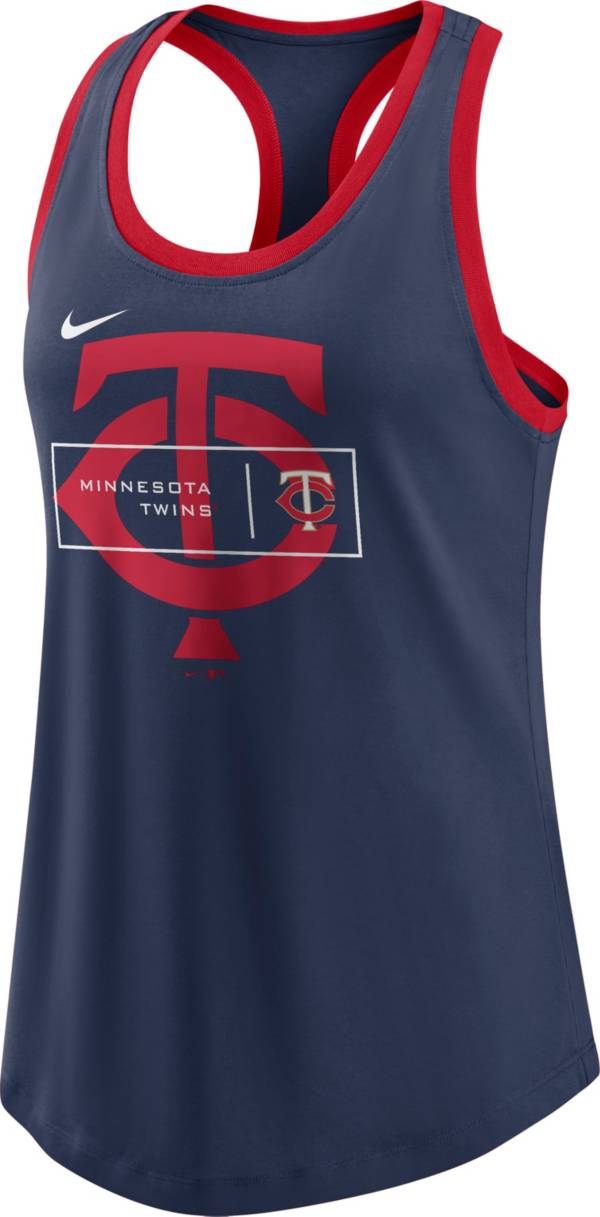 Nike Women's Minnesota Twins Navy Racerback Tank Top
