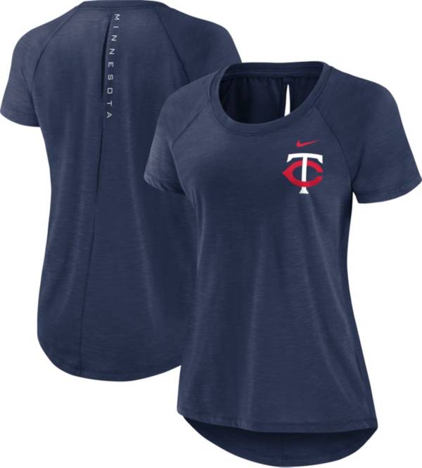 Nike Women's Minnesota Twins Navy Summer Breeze T-Shirt