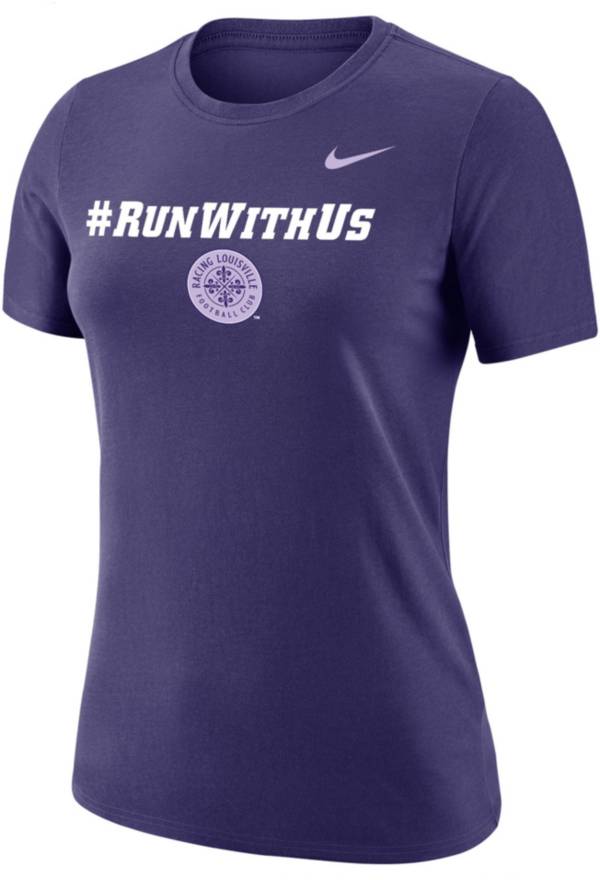 Nike Women's Racing Louisville FC Mantra Purple T-Shirt | Dick's ...