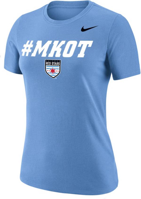 Nike Women's Chicago Red Stars Mantra Light Blue T-Shirt