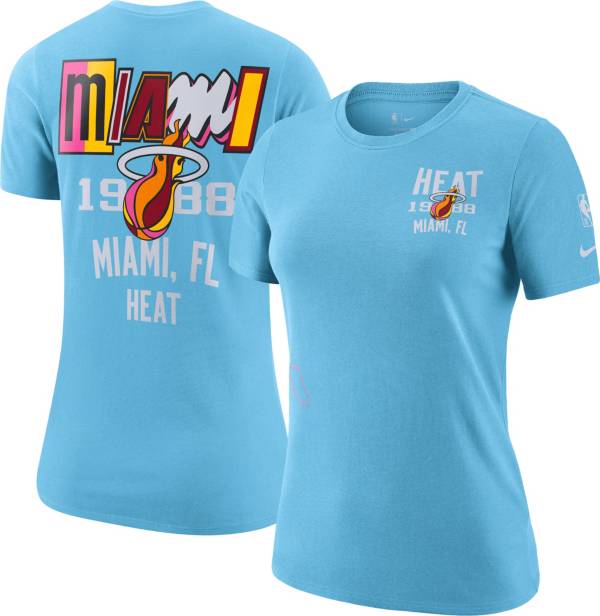 Nike Women's 2021-22 City Edition Miami Heat Blue T-Shirt