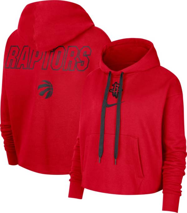 Nike Women's Toronto Raptors Red Courtside Pullover Fleece Hoodie product image