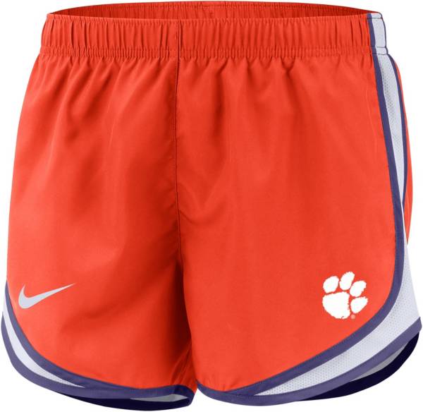 Nike Women's Clemson Tigers Orange Dri-FIT Tempo Shorts product image