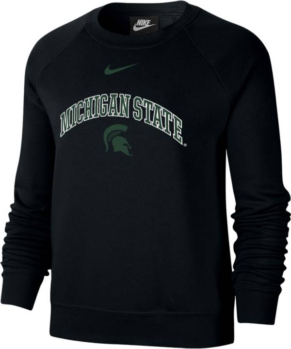 Nike Women's Michigan State Spartans Black Varsity Crew Neck Sweatshirt product image