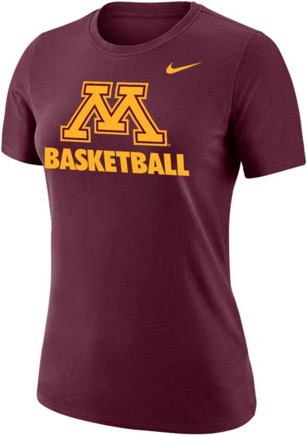 Nike Women's Minnesota Golden Gophers Maroon Dri-FIT Cotton Baseball T-Shirt